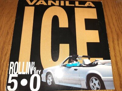 Vanilla Ice 7 Inch Single Rollin in my 5.0 Play Tested Vinyl Uk 1991 Very Rare
