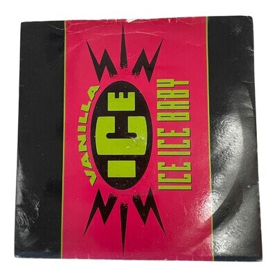 Vanilla Ice - Ice Ice Baby 7" Single 1990 SBK Records Hip Hop Classic