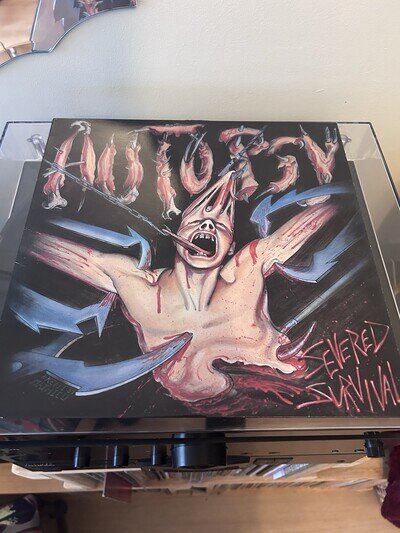 Autopsy Severed Survival 1989 12" Black Vinyl LP Peaceville VILE 12