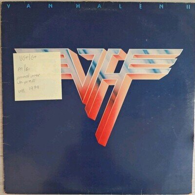 Van Halen Van Halen II Vinyl Record VG+/G+ K 56616 1979