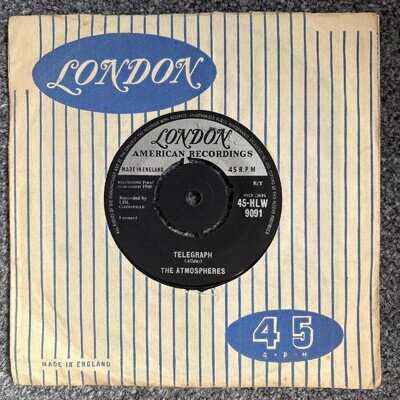 The Atmospheres Telegraph / Caravan Vinyl 7" Single Record 1960 45-HLW 9091