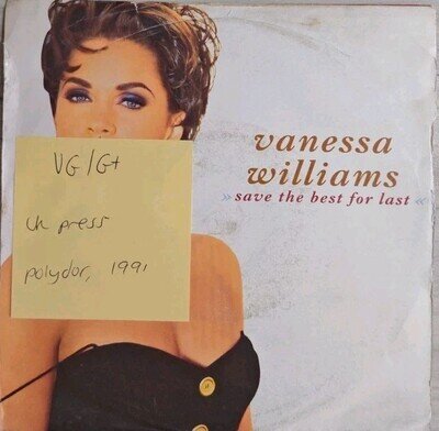 Vanessa Williams Save The Best For Last Vinyl Record VG/G+ PO 192 1991