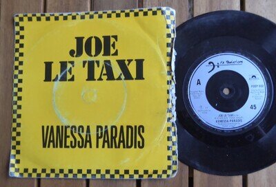 VANESSA PARADIS JOE LE TAXI / VARVARA PAVLOVNA 1987 P/S FRANCE PRESSING