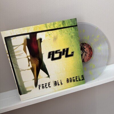 Ash Free All Angels Clear And Yellow Splatter Vinyl LP Used Excellent