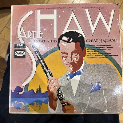 Artie Shaw ‎– Re-creates His Great '38 Band UK Vinyl LP Album