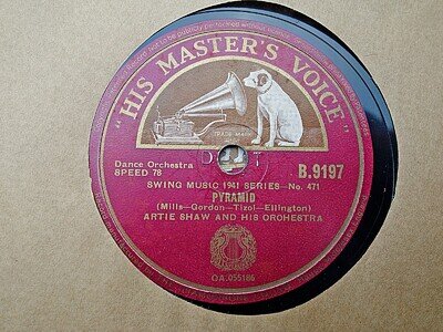ARTIE SHAW - Pyramid / Chantez Les Bas 78 rpm disc (A++)