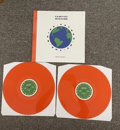 Vampire Weekend Father Of The Bride Orange Vinyl Double LP Record
