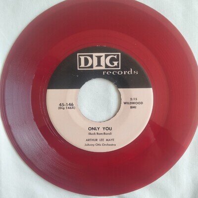 Arthur Lee Maye, Johnny Otis Orchestra – Only You / Gee 7" Reissue, Red Vinyl
