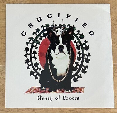 ARMY OF LOVERS Crucified 1992 UK 3-track 12" vinyl single original mix VG+/VG+