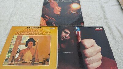 ARLO GUTHRIE / DON McCLEAN / TOM PAXTON -3 albums of US singer / songwriters
