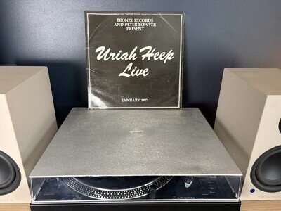 Uriah Heep Live UK 1973 A2/B2 Vinyl Record Album LP VG/VG