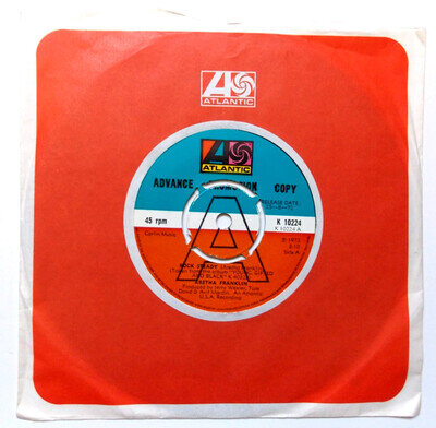 Aretha Franklin Rock Steady 7" Vinyl Promo UK 1972 Atlantic Records