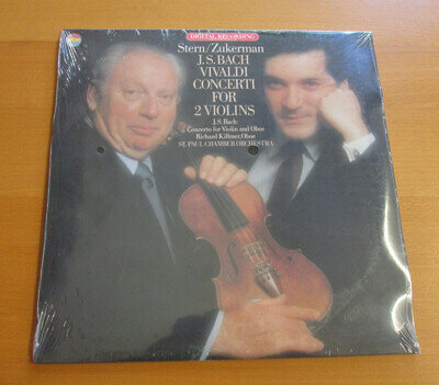 D 37278 Stern Zukerman Bach Vivaldi Concerti For 2 Violins CBS SEALED VINYL LP