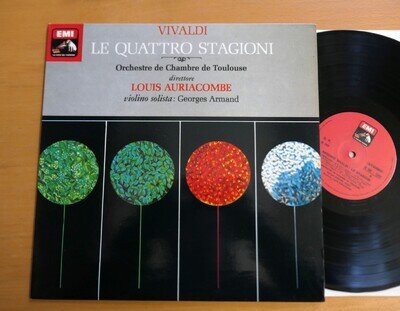 Vivaldi Le Quattro Stagioni Four Seasons Louis Auriacombe EMI 3C 065-10321 NM