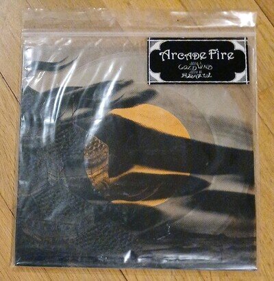 Arcade Fire - Cold Wind / Brazil 7" Clear Vinyl Record Clear Insert UK