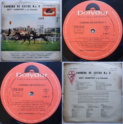 BERT KAEMPFERT WITH A SOUND IN MY HEART 1965 MONO UNIQ & PS RARE CHILEAN PRESS