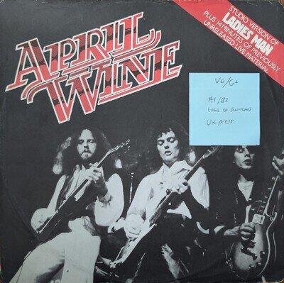 April Wine Ladies Man Vinyl Record VG/G+ 12CL16164 1979