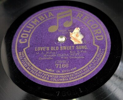 78rpm collection x 6 Antique Single Sided Records listed below VG+ to Ex