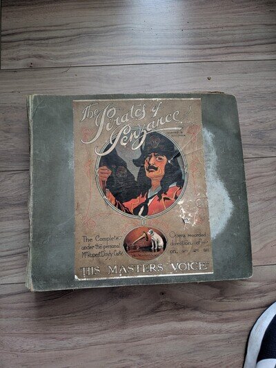 Antique 1920s 11 Record Set - Pirates Of Penzance - HMV 78s Gilbert & Sullivan