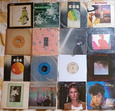 Bulk Joblot 16 x 7" Vinyl Singles - see description for full list and grades...