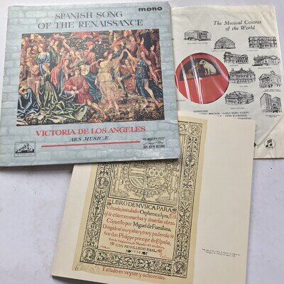 Victoria De Los Angeles - Spanish Song Of The Renaissance -HMV ALP 1883 1961