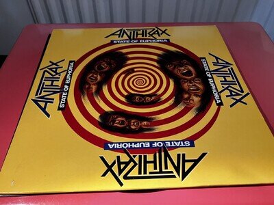 Anthrax - State Of Euphoria LP + Oidivnikufesin Insert/ILPS 9916/ 1988