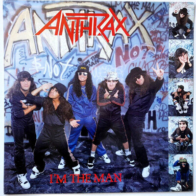 Anthrax – I'm The Man 12" Vinyl 1987 – NEAR MINT / NM/NM – Metallica Megadeth