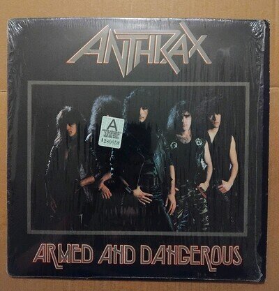Anthrax - Armed And Dangerous EP. 12"Single 1985 U.S Pressing. VG/EX