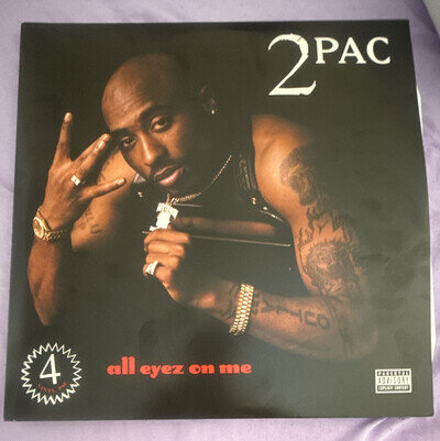 2Pac All Eyez On Me 12" Vinyl Record Album Amaru 1996 Gangsta Rap INT 2-9001