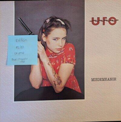 UFO Misdemeanor Vinyl Record EX/VG+ CHR1518 1985