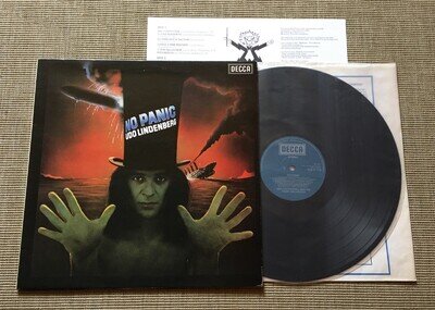 UDO LINDENBERG & THE PANIK ORCHESTRA NO PANIC LP 1976 UK DECCA P3WP3W INSERT M-