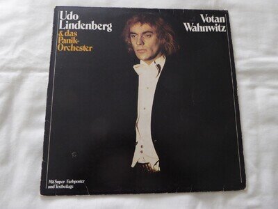 Udo Lindenberg - Votan Wahnwitz 1975 LP Telefunken + poster VG+/Ex!