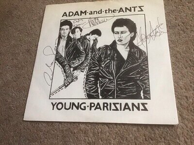 Adam and The Ants-Young Parisians- Decca Single- Signed Sleeve