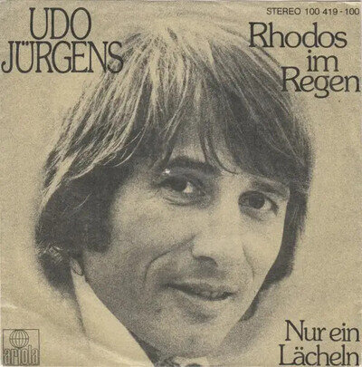 Udo Jürgens Rhodos Im Regen Vinyl Single 7-Inch 45 RPM Ariola