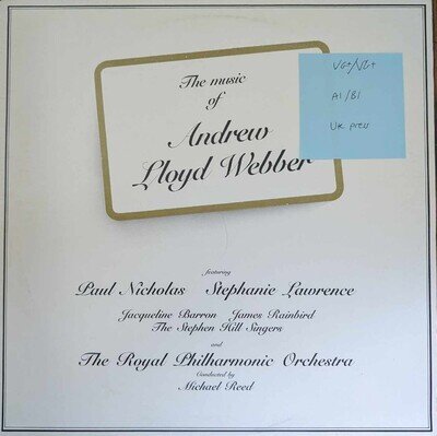 The Music Of Andrew Lloyd Webber Vinyl Record VG+/VG+ LLOYD1 1987 1st Press