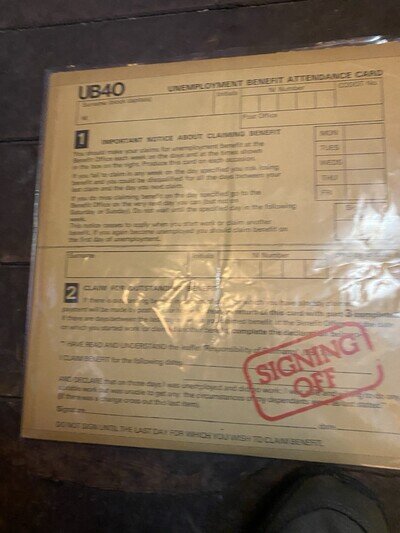 UB40 Signing Off LP Vinyl Record (12" Single Album)