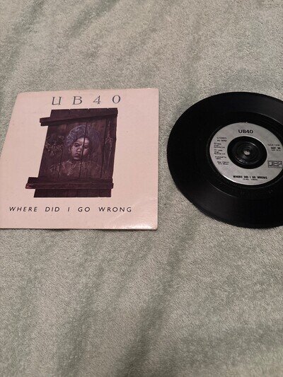 UB40 Where Did I Go Wrong 1988 UK 7" vinyl single original 45