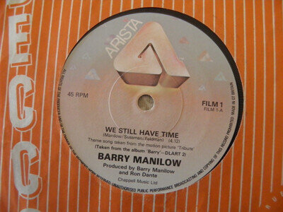 BARRY MANILOW RARE 1 SIDED DISC WHITE LABEL WE STILL HAVE TIME