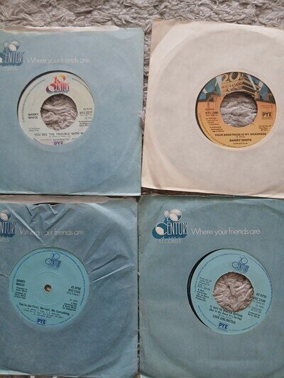 Barry White 4 7" Vinyl Singles – You're My First The Last My Everything