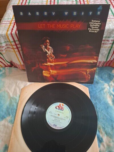 Barry White - Let The Music Play RED TRANSPARENT 1976 – UK LP VINYL VG+