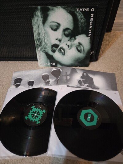 Type O Negative Bloody Kisses 2lp Vinyl 1993 1st EU Press Gatefold/Inserts EX/EX