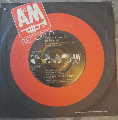 38 Special - Flashback Live EP - PROMO 7" Single EP A&M AMS 39101