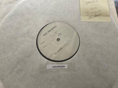 10cc the original soundtrack test pressing studio Label demo
