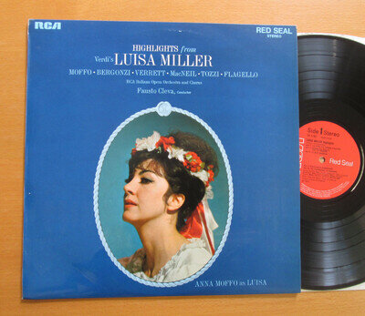SB 6780 Verdi Luisa Miller Highlights Anna Moffo Bergonzi Verrett RCA NEAR MINT