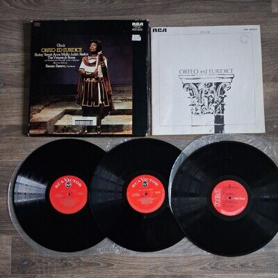 SER 5541 - Gluck - Orfeo Ed Euridice - Verrett Moffo - x 3 LP album box set