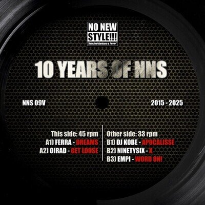 Various - 10 Years Of NNS GABBER GABBA HARDCORE TECHNO No New Style NNS09V