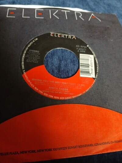 ANITA BAKER - GIVING YOU THE BEST THAT I GOT - 45 Elektra 7-69371 (1988) 7"