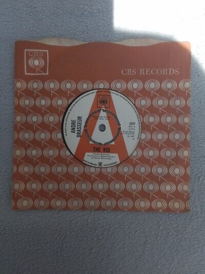 Andre Brasseur~The Kid/ Holiday Vinyl Single 7''CBS Demo 2557. Very Good Cond.