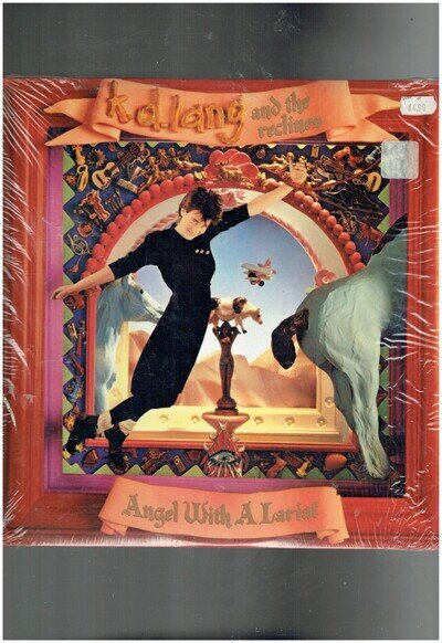 K.D.LANG ANGEL WITH A LARIAT 1987 VINYL ALBUM WITH PICTURE INNER