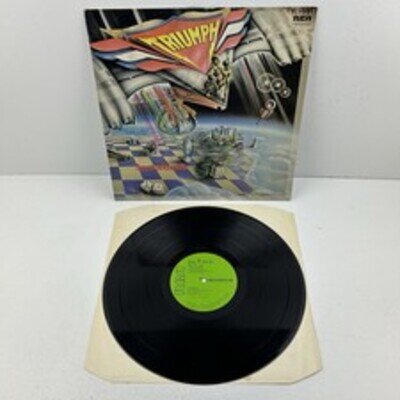 Triumph Just a Game Vinyl LP Record Ex Con 1981 UK Album RE INTS5154